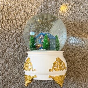 Taylor Swift Lover Holiday Snow Globe with Gold Accents